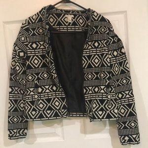 F21 tribal print jacket